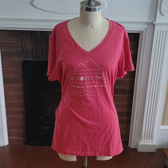 The North Face Tops - THE NORTH FACE Pink Shortsleeve Shirt Top Size XL